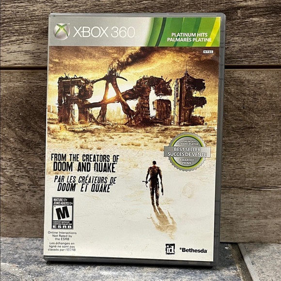 5 for $60 - RAGE for Xbox 360 - Platinum Hits Edition - Picture 1 of 6